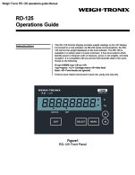 RD-125 operations guide
